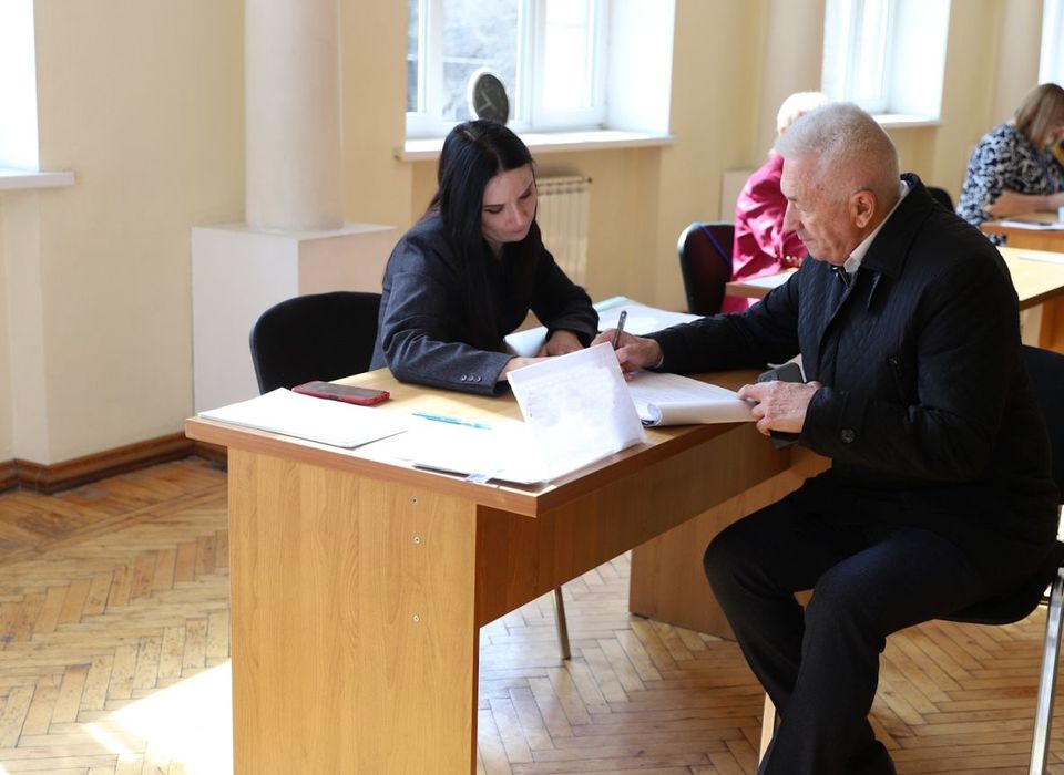 Александр Блошкин проголосовал на выборах Президента в Ворошиловском районе Волгограда